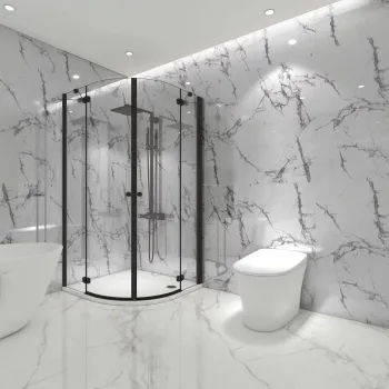 Trepanel Aqua Luxe® Calacatta Marble Effect Satin Embossed SPC XXL Wall Panel