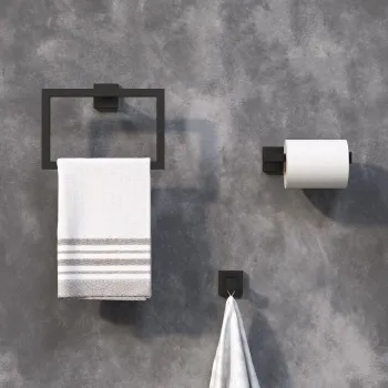 Isla Matt Black 3 Pieces Accessory Set