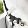 Severn Matt Black Bath Filler & Handheld Shower