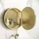 Mollie Matt Brass Round Mirror Cabinet 500mm