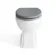 Hudson Traditional Back To Wall Toilet With Dove Grey Wooden Seat