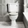 Hudson Traditional Close Coupled Toilet With Chalk White Seat & Pedestal Basin - Single Tap Hole