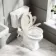Hudson Traditional Close Coupled Toilet With Chalk White Seat & Pedestal Basin - Single Tap Hole