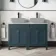 Bermuda Inky Blue Cabinet with Marble Top 1200mm - Excludes Counter Top Basins