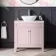 Bermuda Cashmere Pink Vanity with Marble Top & Oval Counter Top Basin 800mm