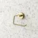 Sofia Brushed Brass Toilet Roll Holder & Towel Ring