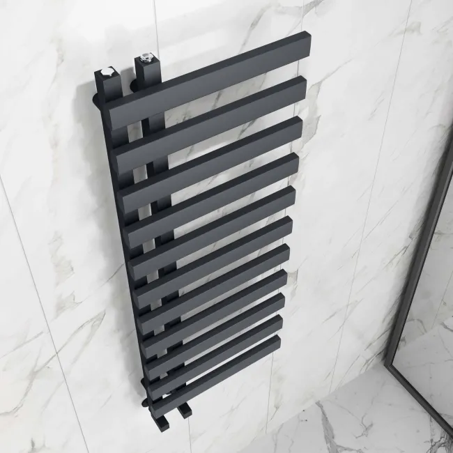 Palermo Anthracite Designer Heated Towel Rail 1200x450mm