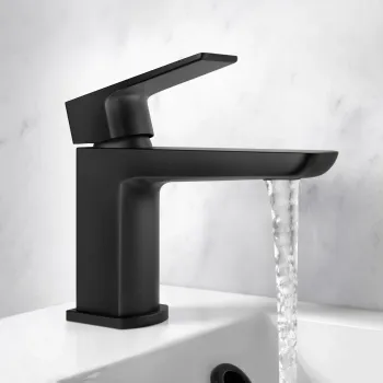 Ribble Matt Black Cloakroom Basin Mixer Tap