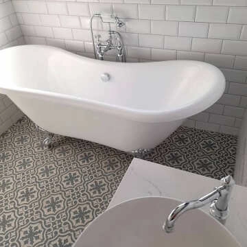 Sherbourne Traditional Chrome Freestanding Bath Shower Mixer Tap