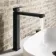 Lea Matt Black High Rise Basin Mixer Tap