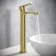 Avill Brushed Brass High Rise Basin Mixer Tap