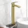 Spey Brushed Brass High Rise Basin Mixer Tap