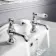 Beauly Traditional Chrome Hot & Cold Basin Taps