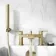 Spey Brushed Brass Bath Filler & Handheld Shower