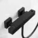 Carrick Matt Black Square Thermostatic Bar Shower Set
