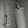 Lismore Round Chrome Shower Riser Kit