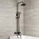 Ballina Round Matt Black Thermostatic Bath Filler Shower Set