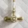 Nevis Brushed Brass Traditional Thermostatic Shower Set