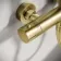 Brushed Brass Round Thermostatic Shower