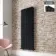 Faro Matt Black Double Flat Panel Vertical Radiator 1600x560mm