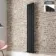 Faro Matt Black Single Flat Panel Vertical Radiator 1800x280mm