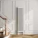 Athens White Double Column Vertical Traditional Radiator 1500x380mm