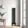 Athens Matt Black Triple Column Vertical Traditional Radiator 1500x290mm
