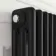 Athens Matt Black Triple Column Vertical Traditional Radiator 1500x290mm