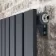 Faro Anthracite Single Flat Panel Vertical Radiator 1800x560mm