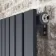 Faro Anthracite Single Flat Panel Horizontal Radiator 600x1400mm