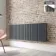 Faro Anthracite Double Flat Panel Horizontal Radiator 600x1610mm