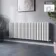Marbella White Double Oval Panel Radiator 600x1620mm