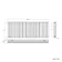 Marbella White Double Oval Panel Radiator 600x1620mm