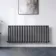 Marbella Anthracite Double Oval Panel Radiator 600x1440mm
