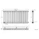 Athens White Double Column Horizontal Traditional Radiator 600x1190mm