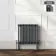 Athens Anthracite Triple Column Horizontal Traditional Radiator 600x605mm