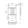 Gibraltar Medium White Traditional Heated Towel Radiator (With Overhanging Rail)