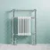 Gibraltar Slimline Large White Traditional Heated Towel Radiator (Flat Top Rail)