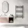 Barcelona Anthracite Straight Heated Towel Rail 1000x600mm