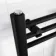 Barcelona Matt Black Straight Heated Towel Rail 800x600mm