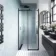 Oslo Matt Black Premium Easy Clean 8mm Sliding Shower Door 1000mm
