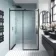 Oslo Matt Black Premium Easy Clean 8mm Sliding Shower Door 1400mm