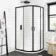 London Matt Black 6mm Offset Quadrant Shower Enclosure 1000x800mm