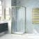 London Brushed Brass 6mm Corner Entry Shower Enclosure 800x800mm