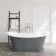 Mayfair 1700mm Graphite Grey Freestanding Roll Top Slipper Bath