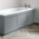 Traditional Fog Grey Wooden Bath Front Panel 1700mm