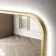 Olivia Brushed Brass Backlit llluminated LED Mirror 700x500mm