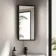 Madelyn Black Framed Corner Mirror Cabinet 600mm Tall
