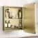 Olivia Matt Brass Mirror Cabinet 610x450mm