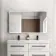 Aurora Matt Black Illuminated LED Mirror Cabinet 700x1200mm